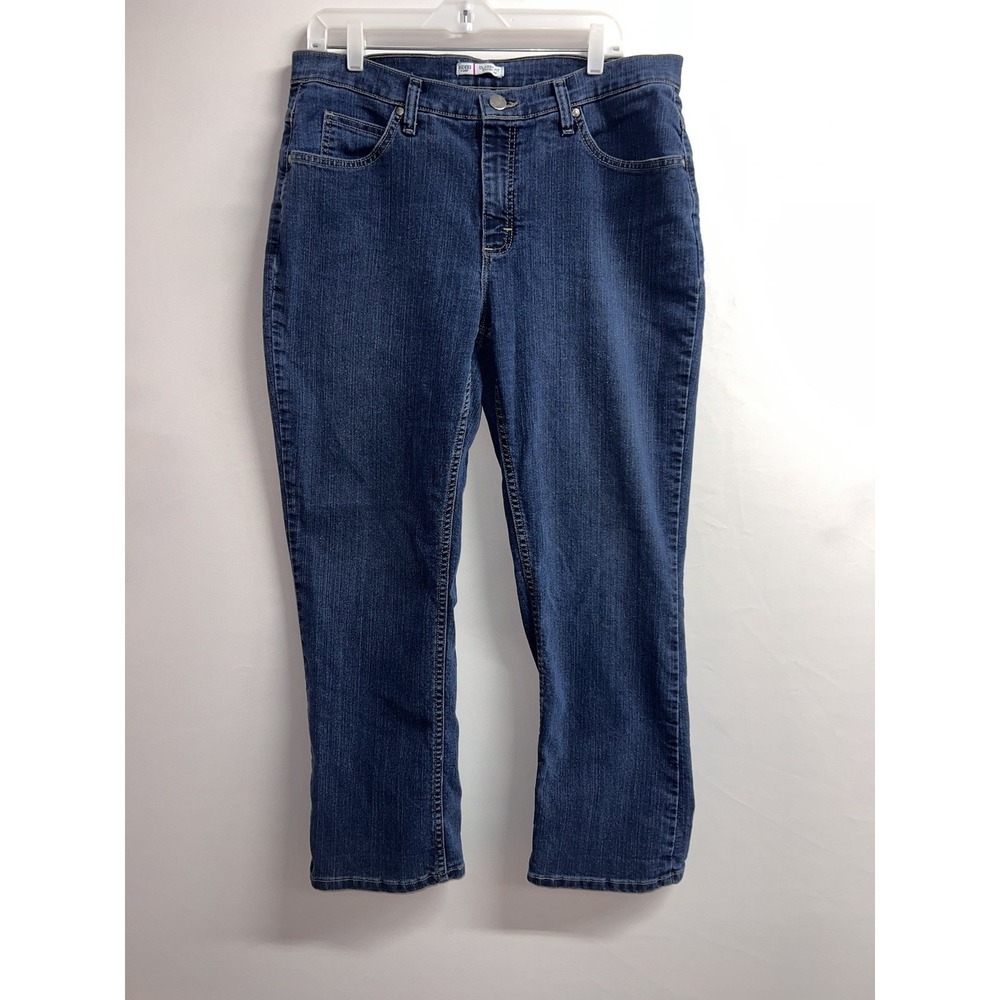 Lee Regular Fit Straight Leg Jeans Mid Rise Flex Motion Womens 16‎ P